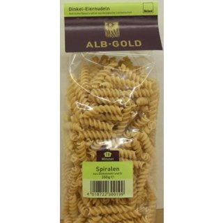 Bio-Dinkel Spiralen mit Ei 500g