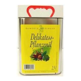 Delikatess-Pflanzenöl  Kanister  2,5 l